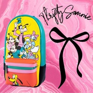 LOUNGEFLY Disney D100 Mickey & Friends Classic Stationary Pencil Case